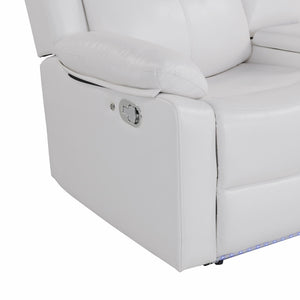 Blanche - Reclining Sofa With LED Lights