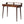 Elevated Chestnut Console Table, 2-Drawers, Nordic Legs