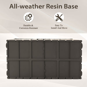 200 Gallon Outdoor Storage Deck Box Waterproof, Large Patio Storage Bin