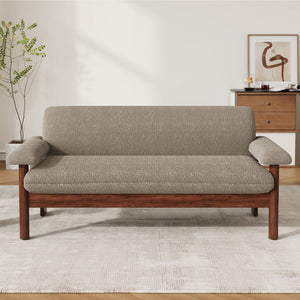 Loveseat Sofa 2 Seater Couch with Armrest Pillows