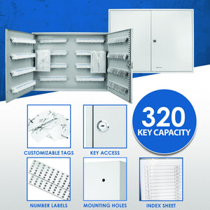 Adjustable Key Cabinet With Lock