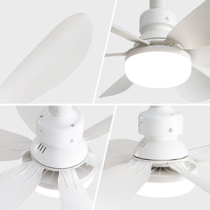 20-Inch Socket Fan Light Portable Ceiling Fan with Light and Remote