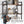 5 Tier Bookshelf Unit With Accents For Living Room - Black / Brown