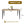 63-inch Modern Dining Table with Wooden Tabletop and Rust-Resistant Iron Legs