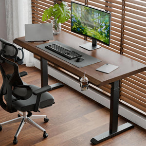 Solid Rubberwood Electric Standing Desk