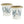 7.1x7.1x6.7' Ceramic Planter with Floral Pattern, Set of 2