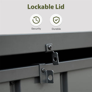 150 Gallon Outdoor Storage Deck Box Waterproof
