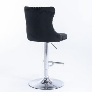 Swivel Adjustable Height Barstools Set of 2
