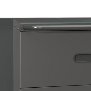 Heavy Duty Metal Storage Cabinet With Wheels 3 Drawer Tool Cabinet For Garage, Office, And Home Organizer Solutions