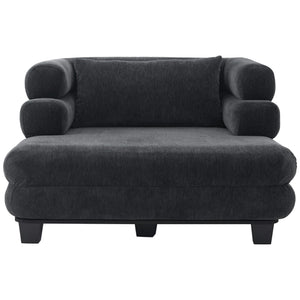 Oversized Chaise Lounge Sofa Bed with Deep Seat and Layered Armrests