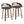 Cassis - Mid Century Modern Fixed Height Counter Stool With Swivel With Round Footrest (Set of 2)