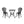 Bono Metal Bistro Set - Black
