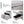 Modern L-Shape 3 Seat Reversible Sectional Couch, Pull Out Sleeper Sofa With Storage Chaise And 2 Stools For Living Room Furniture Set