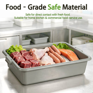 6-Pack Commercial Meat Tubs with Lids