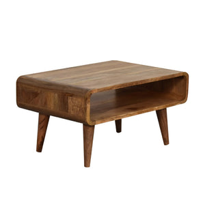 Solid Wood Media Unit, Open Slot, Oak-ish