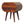 Solid Wood Large Chestnut Circular Bedside Table