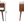 Solid Wood Mini Chestnut Curve Lower Bedside Nightstand