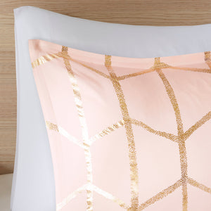 5-Piece King/Cal King 100% Polyester Brushed Printed Comforter Set
