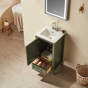 Fully Assembled 18'' Freestanding Single Bathroom Vanity