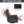 Brown Faux Leather Heat Massage Manual Recliner Chair
