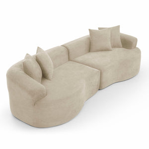 4 Seater Curved Cloud Sectional Sofa