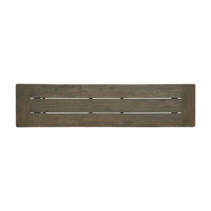Cloud Outdoor Bench With Acacia Wood Frame And Slat Panel Design