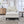 Farmhouse Upholstered Accent Chair With Ottoman, Reversible Lid Coffee Table