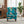 Modern Accent Chair with Retro Wood Legs - Floral