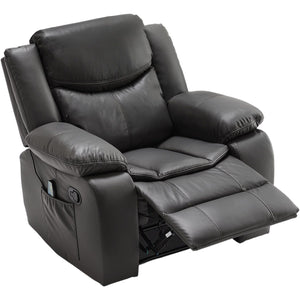 Recliner Chair With Vibration And Heating - Gray