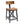 Industrial Counter Stool With Back Removable Solid Acacia - Amber