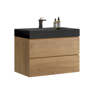 Alice Natural Oak Bathroom Vanity With Sink