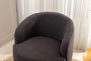 Teddy Fabric Swivel Accent Armchair Barrel Chair