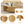 Oval Fluted Coffee Table with Storage for Living Room