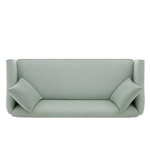 3 Seater Sofa With Wrap Around Armrests And Throw Pillows