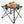 2Pcs Foldable Camping Table Portable Picnic Table Lightweight Travel Desk with 2 Cup Holders/Table Carrying Bag