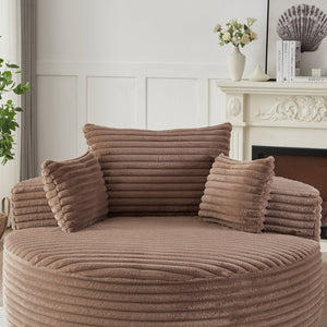 Modern Single Sofa With Backrest Pillow For Living Room
