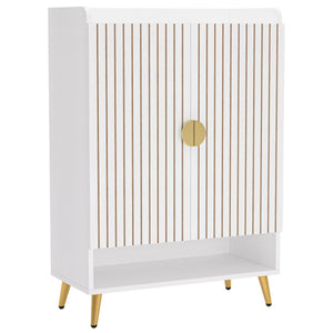 Shoe Cabinet With Doors, 7 Tier Storage Organizer