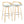 Grotto - Contemporary Fixed-Height Barstool With Swivel With Round Footrest (Set of 2)