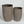 Round Concrete Planter Set of 2, Large Indoor & Outdoor Planter Pots