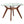 Flynn - 5 Piece Glass Top Dining Table Sets And Chairs - Brown