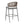 Outdoor Bar Height Metal Frame Counter Stools with Scallop-Shaped Backrest & Water-Resistant Cushions