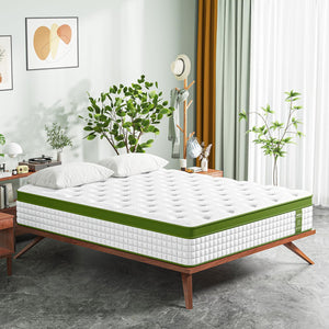12" Hybrid Mattress With Gel Memory Foam & Pocket Springs
