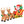 Outdoor Inflatable Santa Claus Decoration with Sleigh and Reindeer
