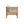 Outdoor Loveseat and Coffee Table Set with Acacia Wood Frame in Teak Look