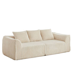 Minimalist 3-Seater Corduroy Sofa