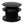 Westbrass 1.5 Inch Round Mushroom Cap Coarse Thread Tiptoe Bathtub Drain, Black