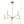 Courtyard - 5 Light Candle Chandelier - Clear / Gold
