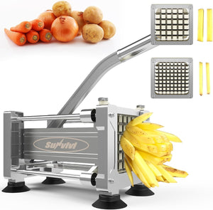 French Fry Cutter Stainless Steel Potato Slicer