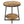 Round End Table With Hairpin Legs, 2 Tier For Living Room - Rustic Brown