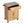 Indoor Compact Bamboo Rolling Kitchen Cart with Stainless Steel Top